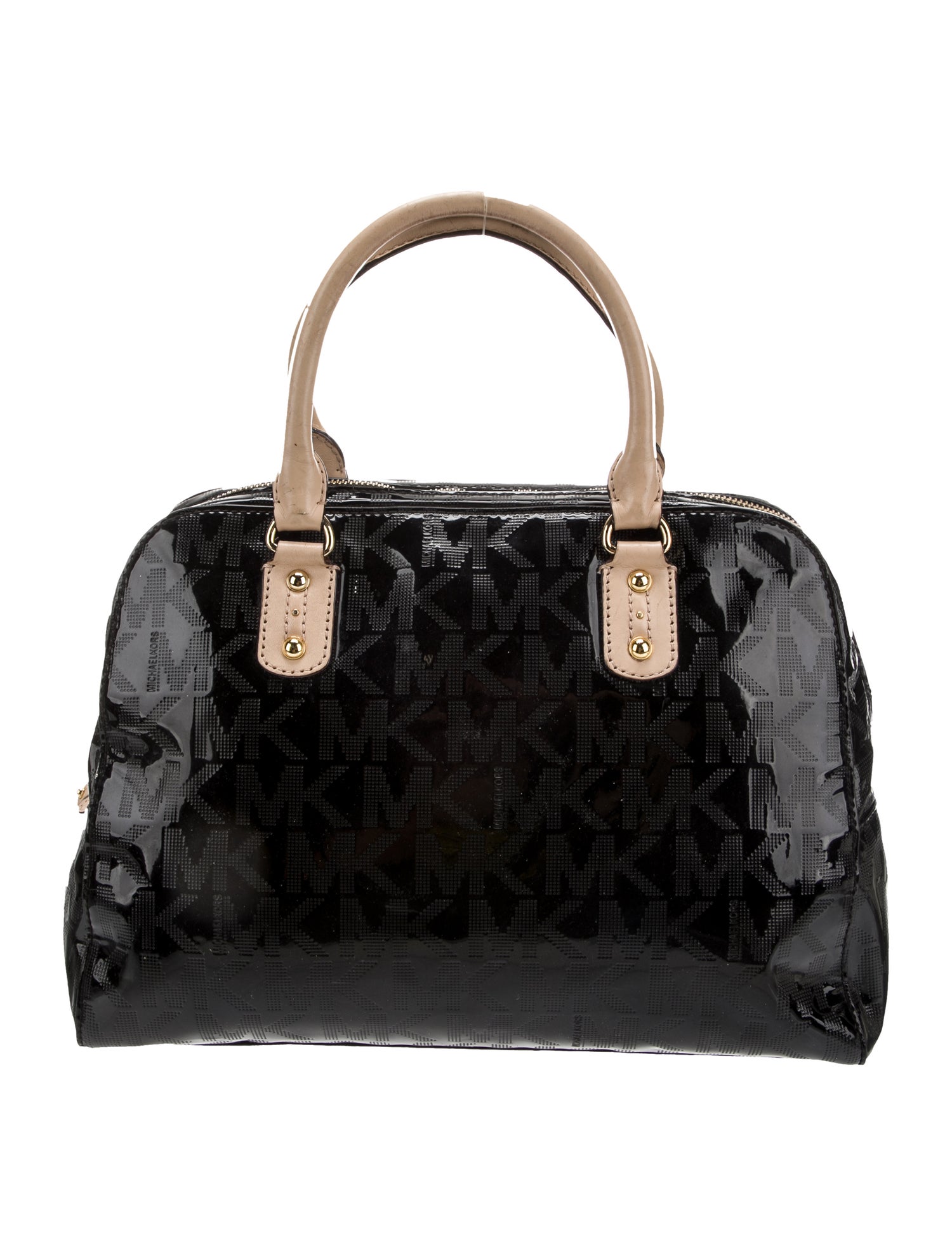 Michael Michael Kors Patent Leather Top Handle Bag