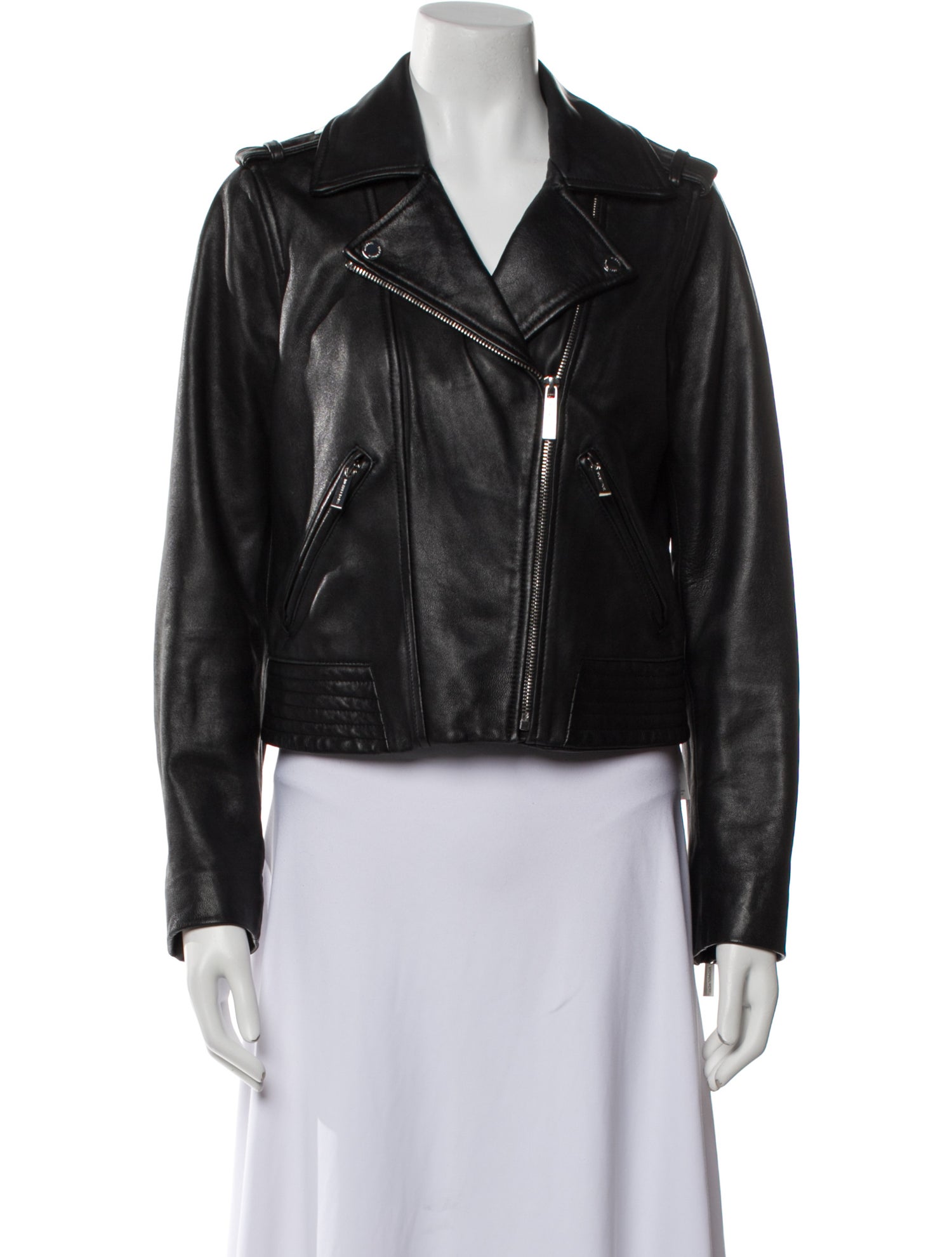 Michael Michael Kors Leather Biker Jacket
