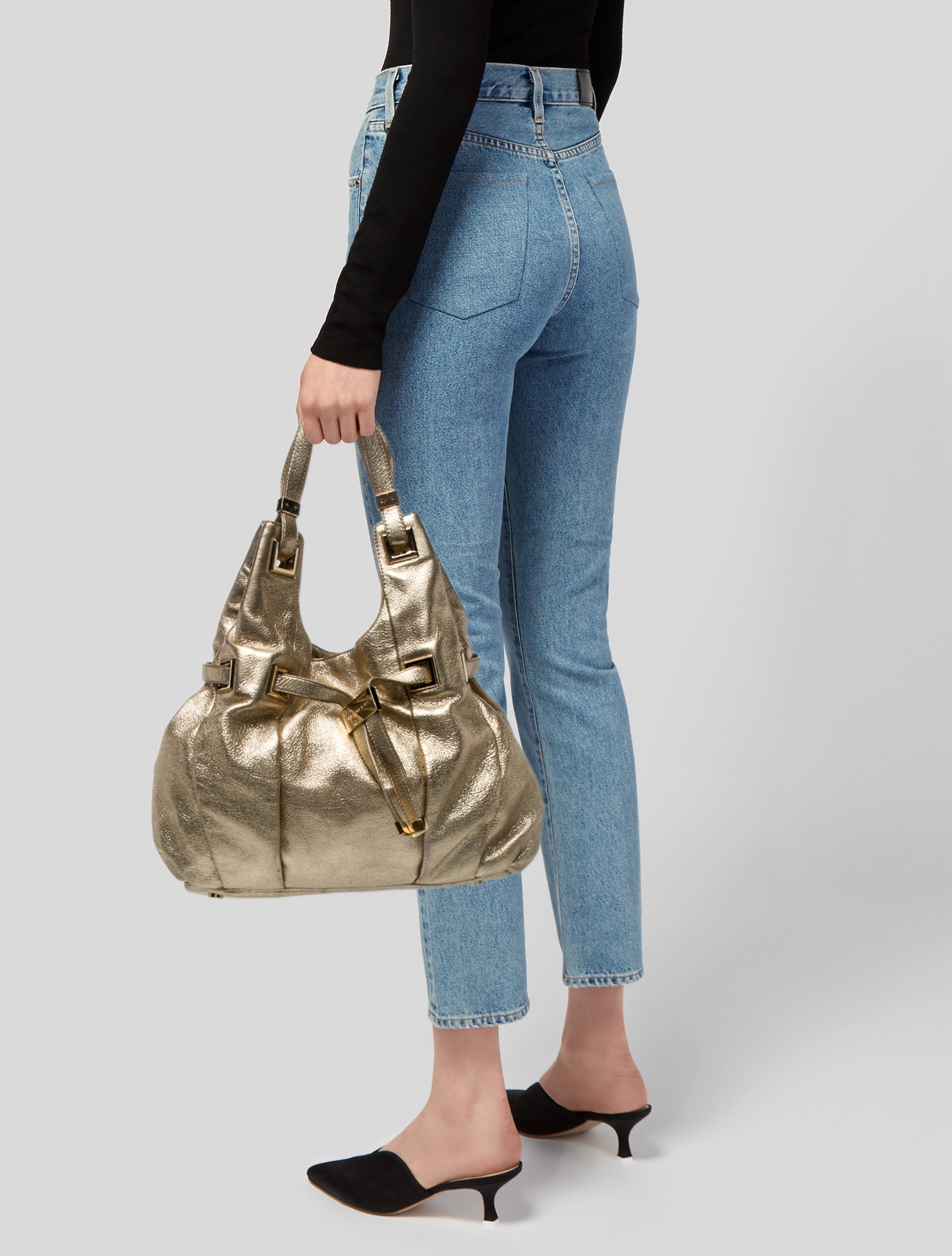 Michael Michael Kors Leather Top Handle Bag