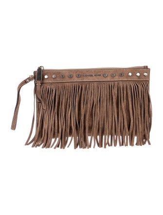 Michael Michael Kors Suede Clutch