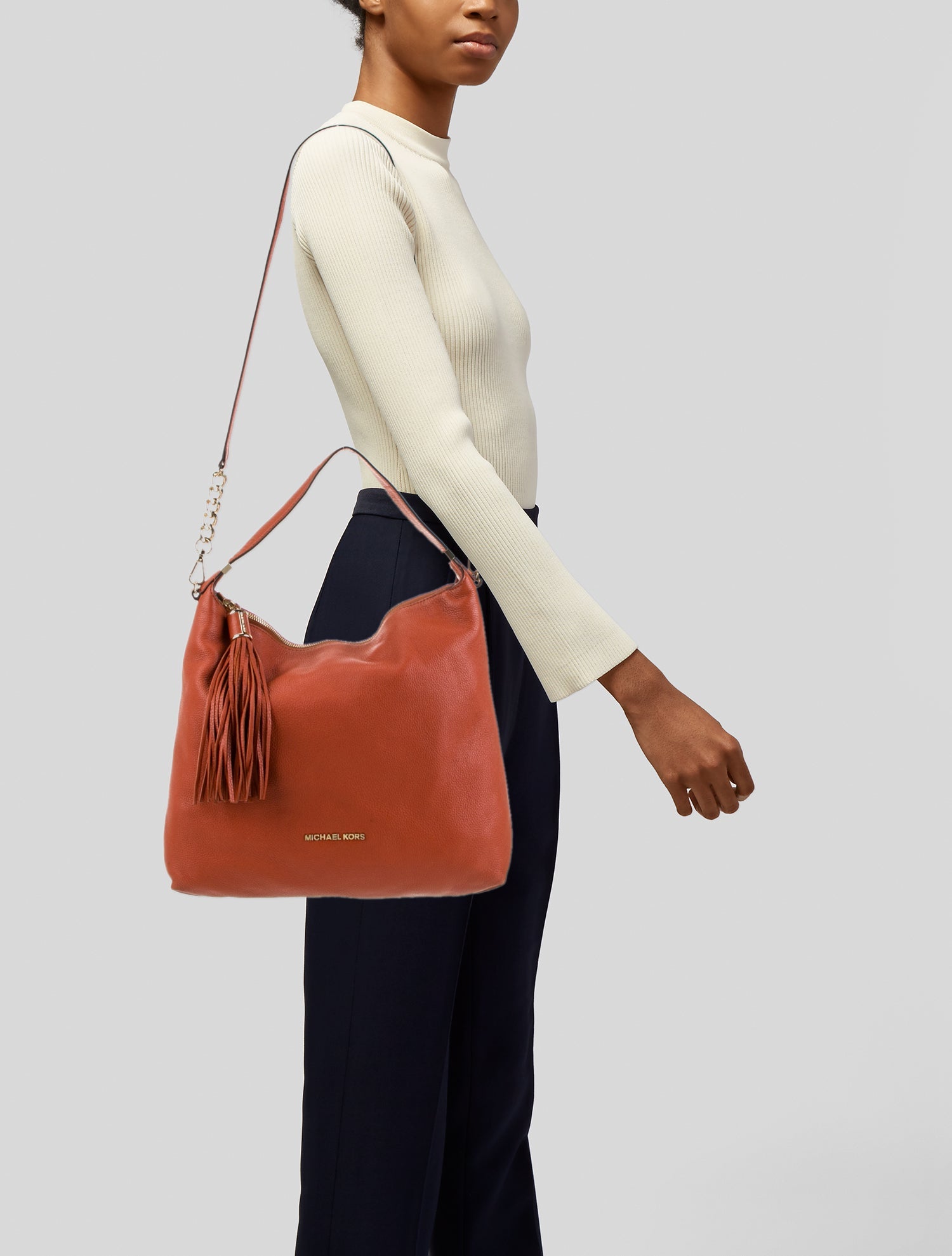 Michael Michael Kors Leather Top Handle Bag