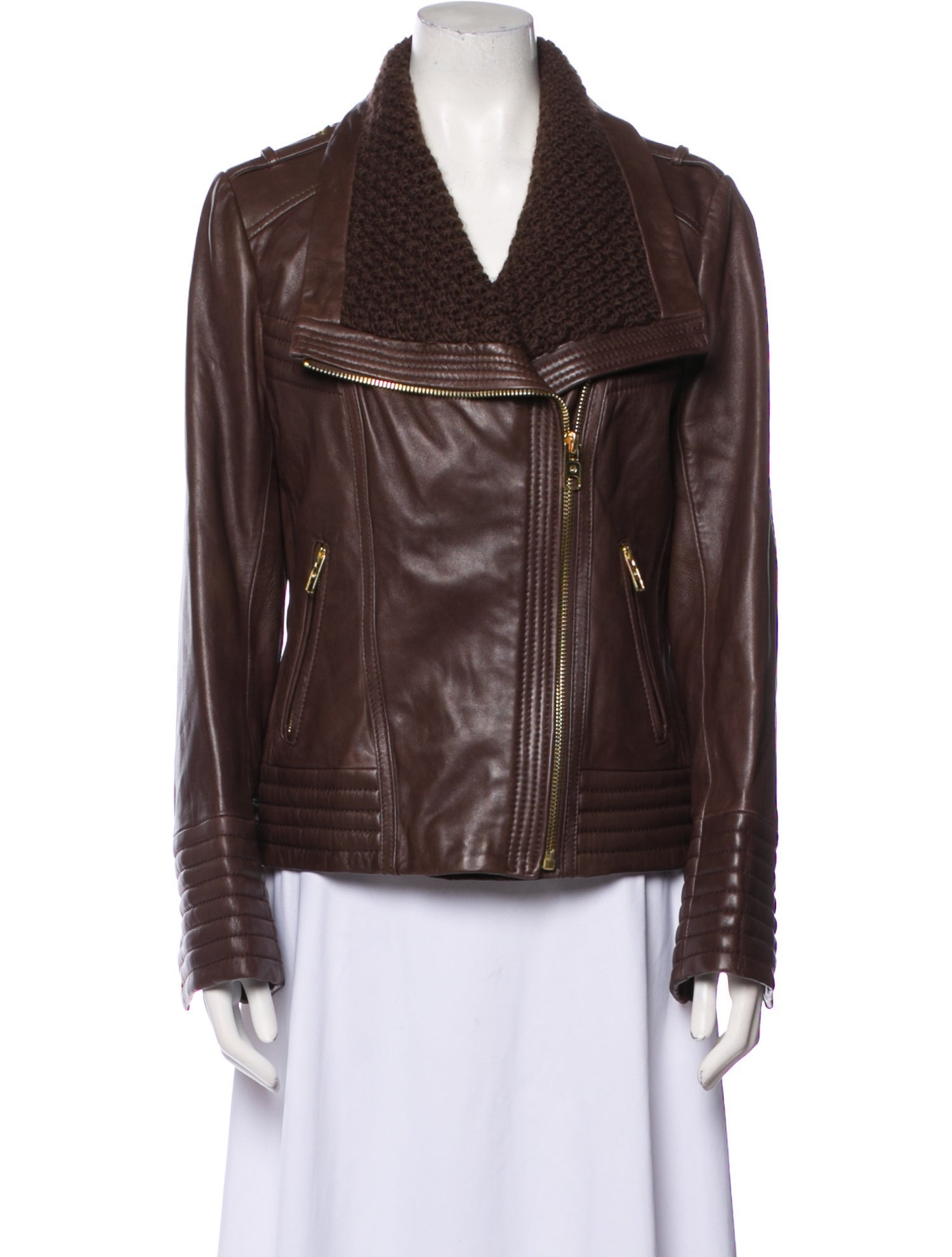 Michael Michael Kors Leather Biker Jacket