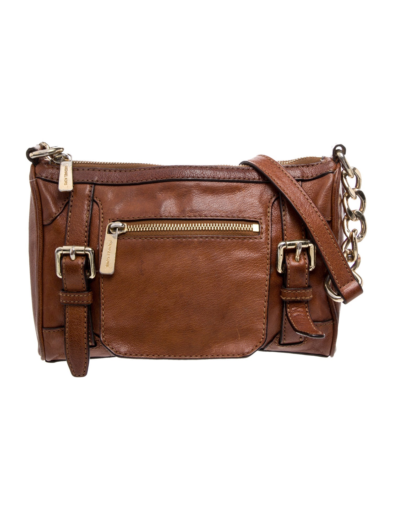 Michael Michael Kors Leather Messenger Bag