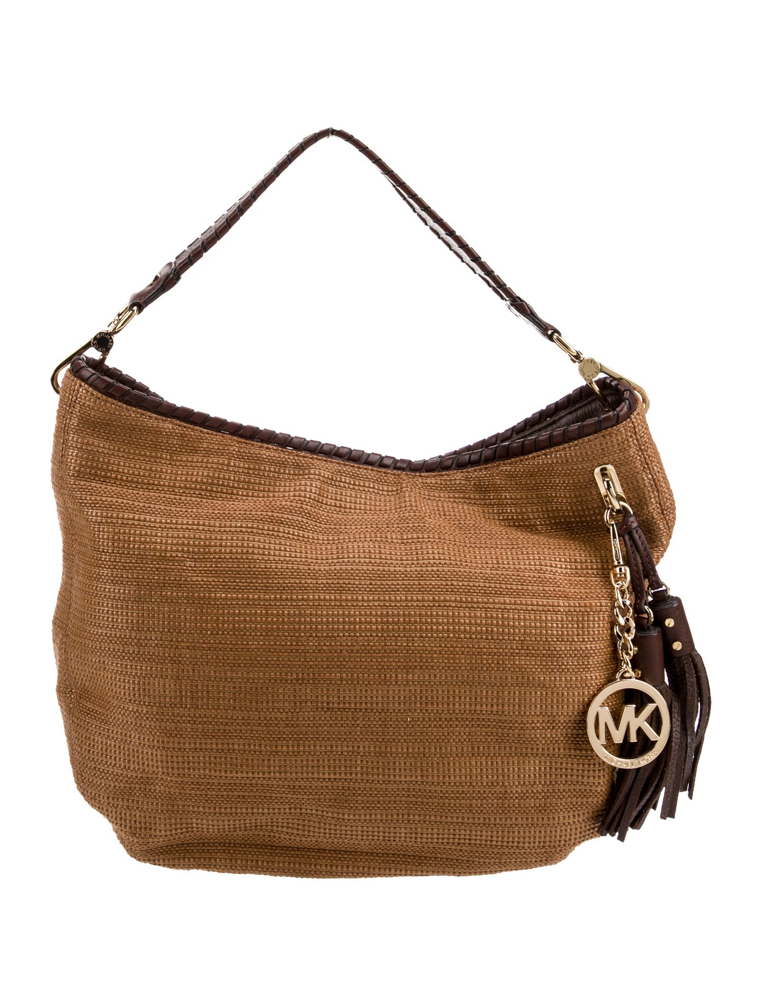 Michael Michael Kors Straw Shoulder Bag
