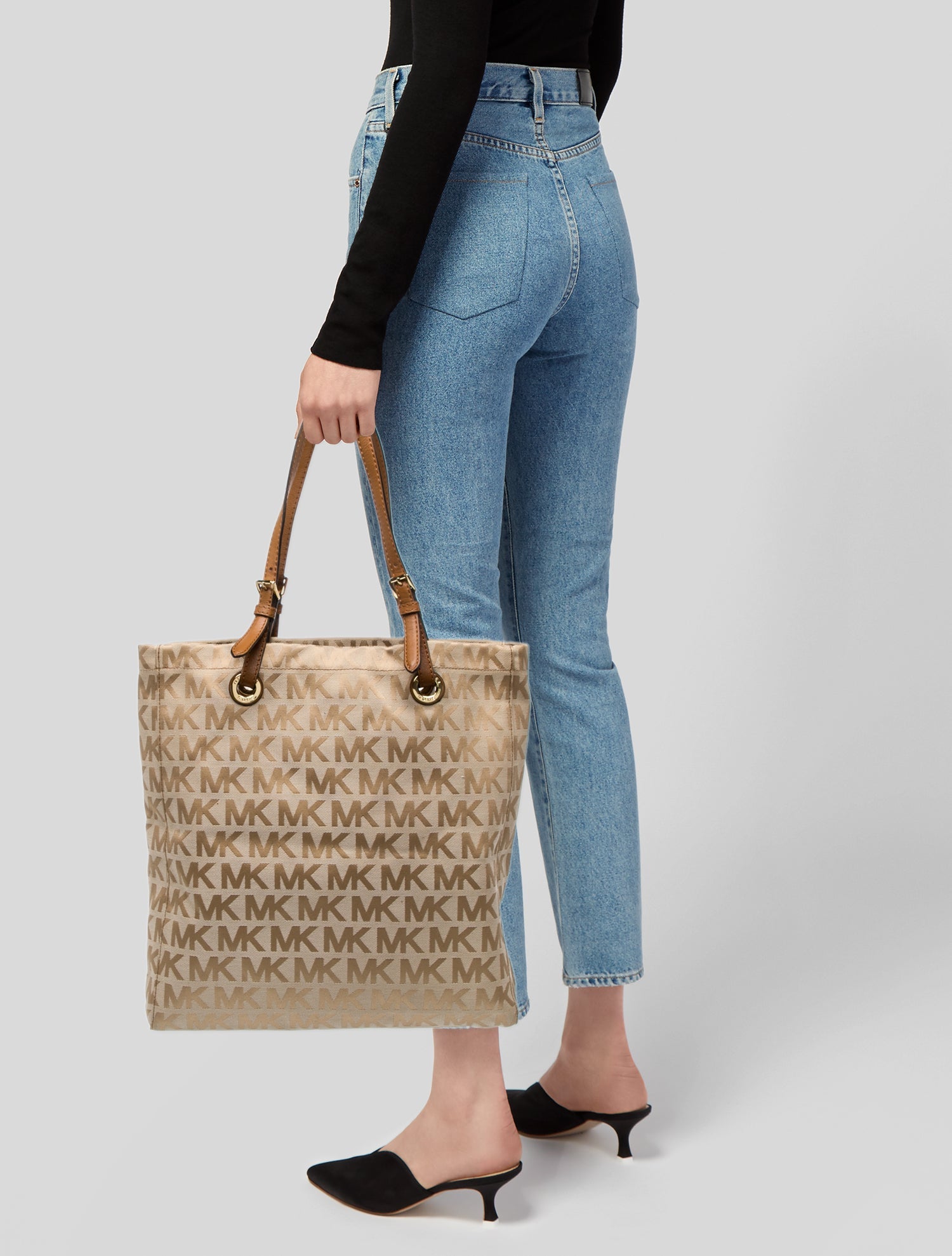 Michael Michael Kors Canvas Shoulder Bag