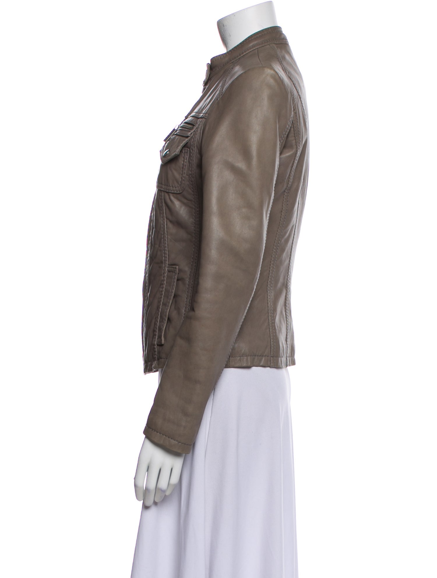 Michael Michael Kors Leather Biker Jacket