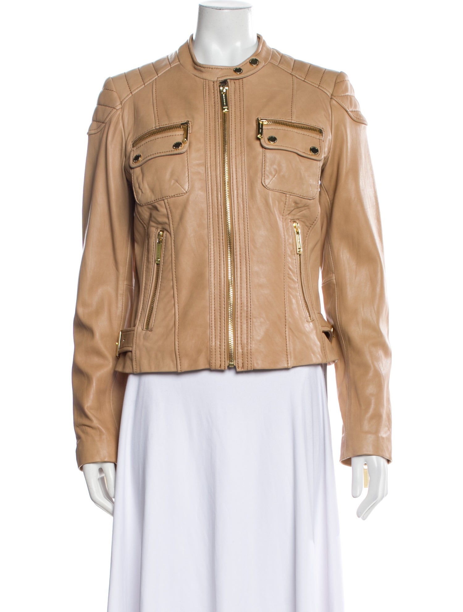 Michael Michael Kors Leather Biker Jacket
