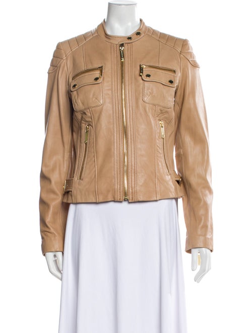 Michael Michael Kors Leather Biker Jacket