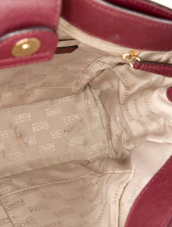 Michael Michael Kors Saffiano Leather Top Handle Bag