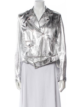 Michael Michael Kors Leather Biker Jacket