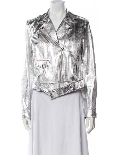 Michael Michael Kors Leather Biker Jacket