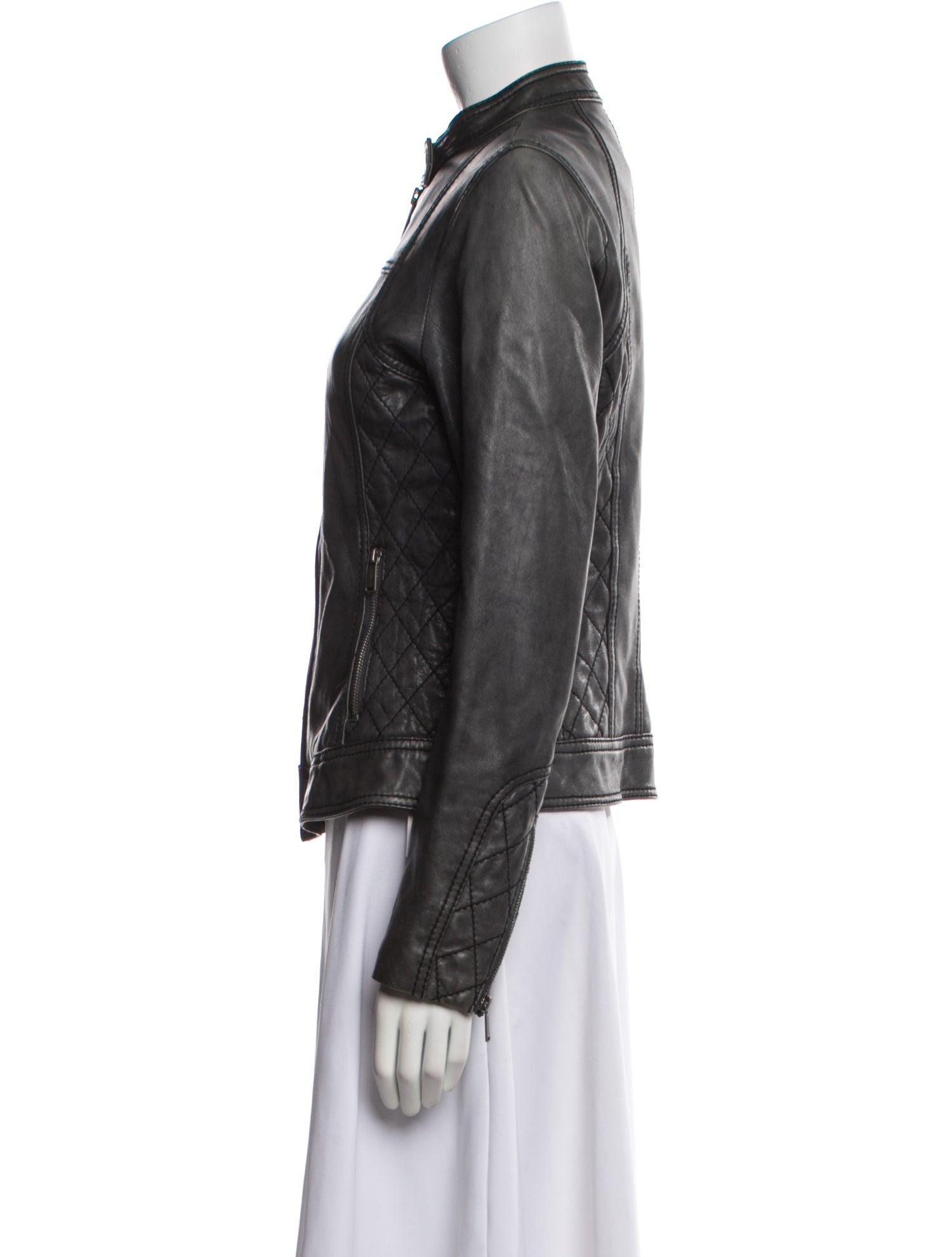 Michael Michael Kors Leather Biker Jacket