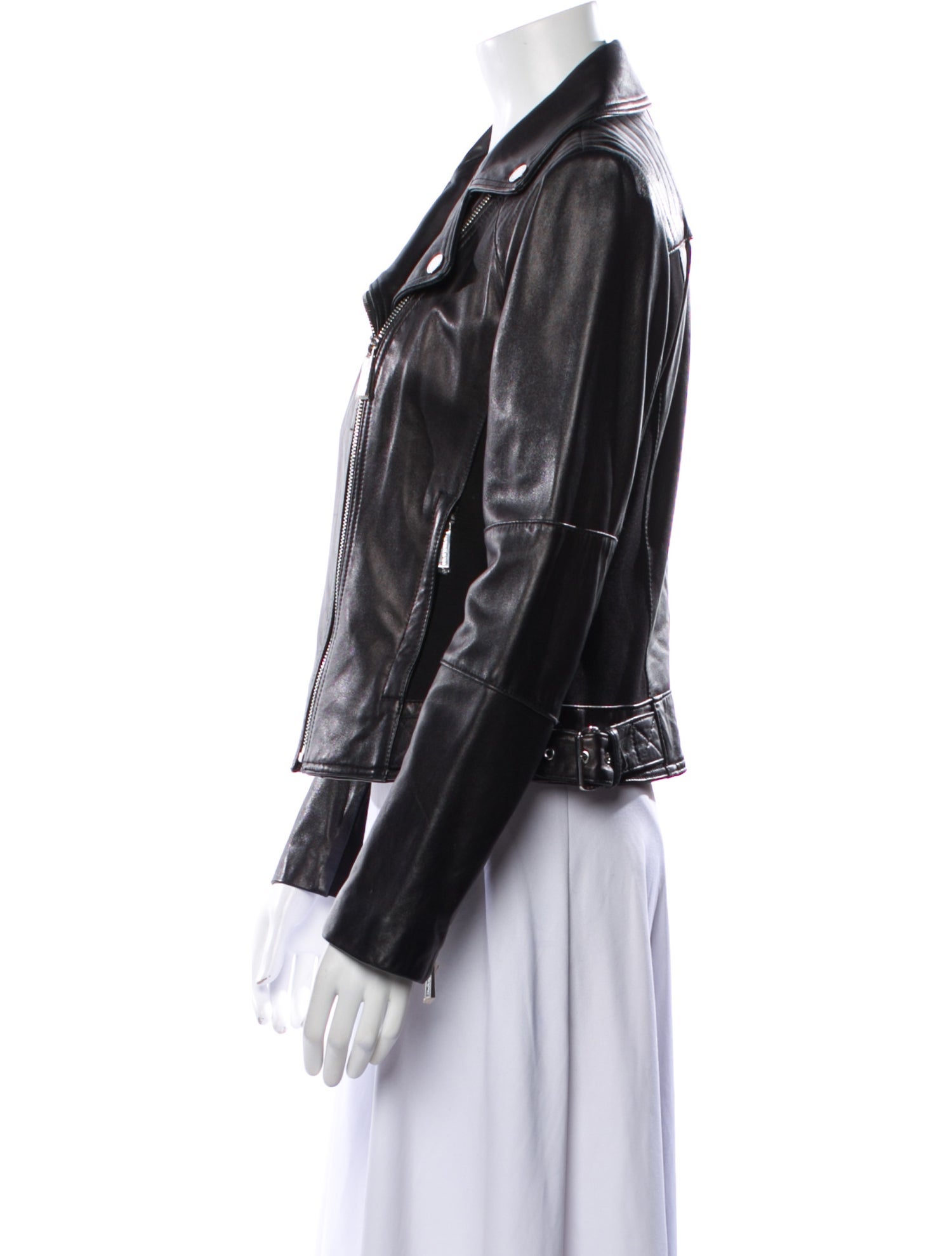 Michael Michael Kors Leather Biker Jacket