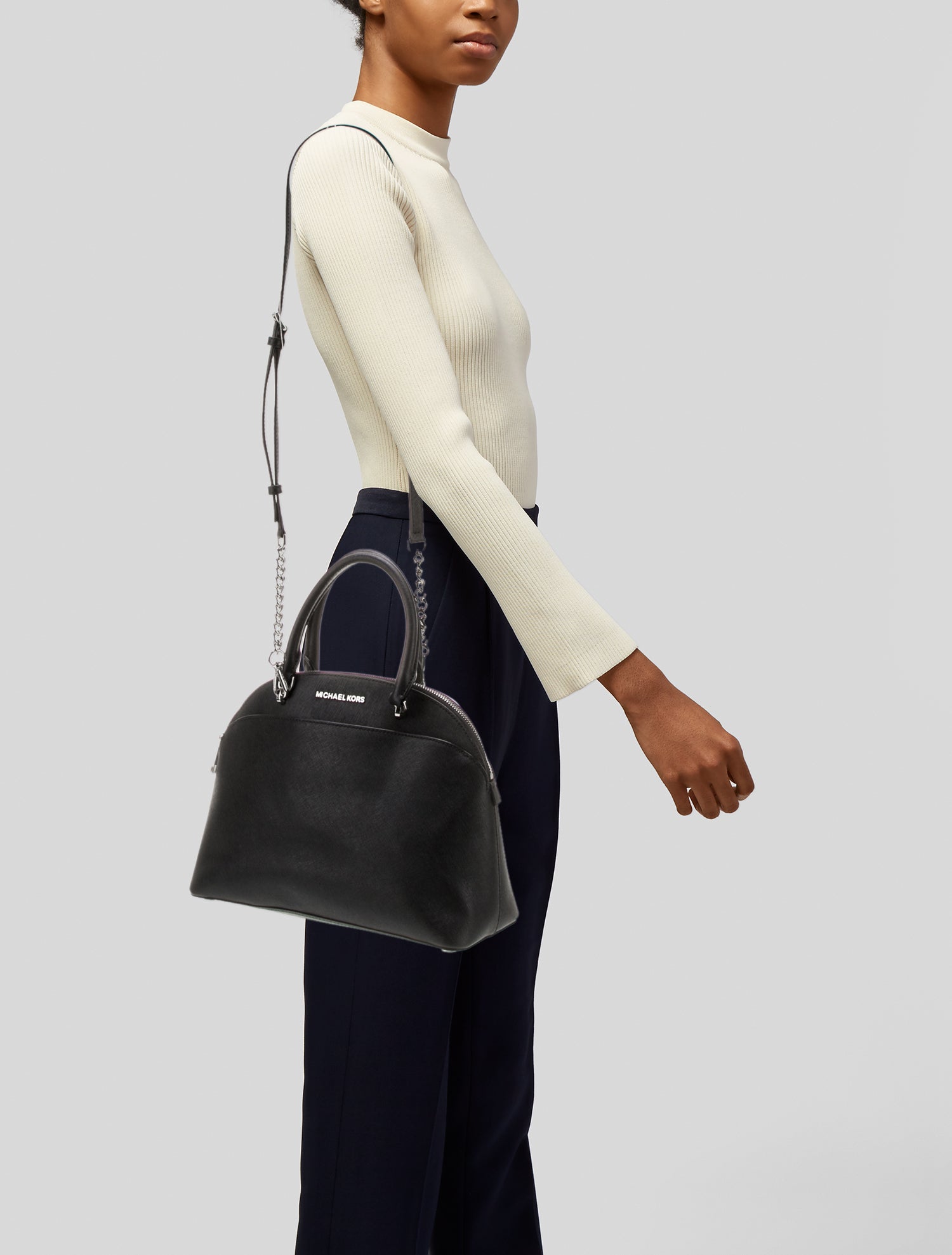 Michael Michael Kors Saffiano Leather Top Handle Bag