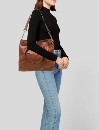 Michael Michael Kors Leather Top Handle Bag
