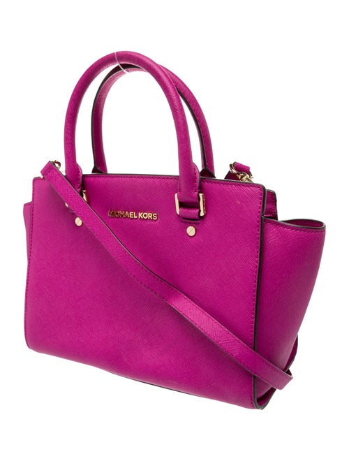 Michael Michael Kors Saffiano Leather Top Handle Bag