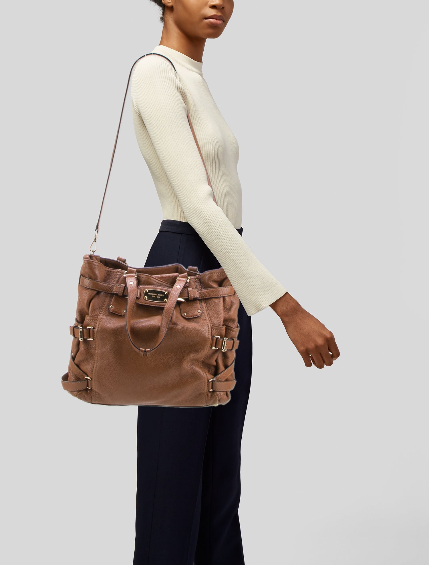 Michael Michael Kors Leather Top Handle Bag