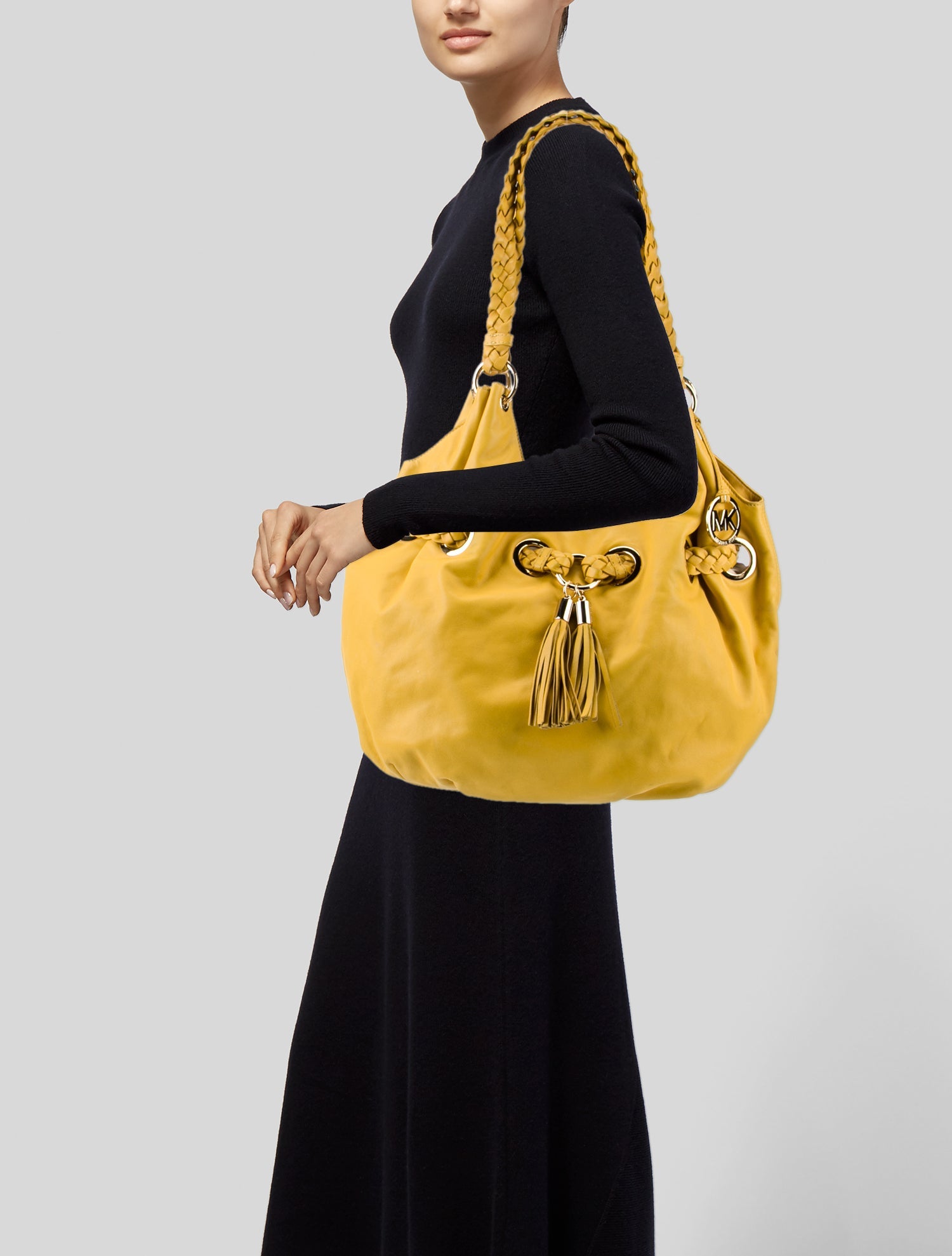 Michael Michael Kors Leather Bucket Bag