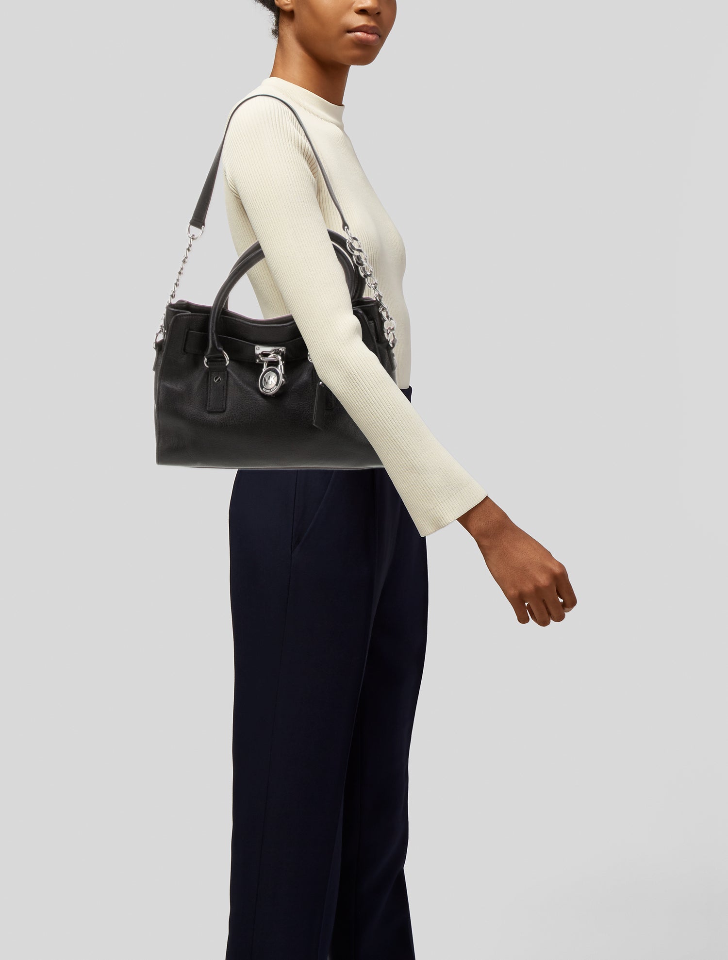 Michael Michael Kors Leather Top Handle Bag