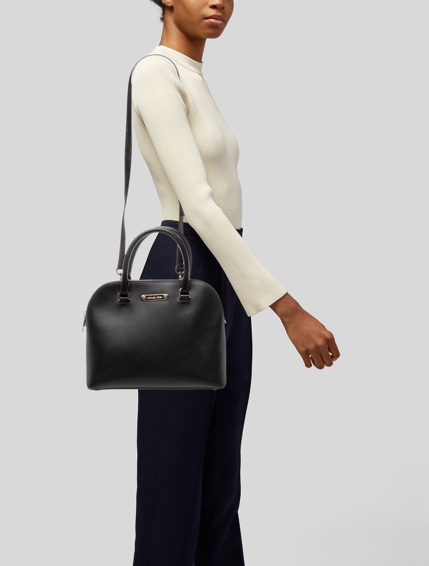 Michael Michael Kors Leather Top Handle Bag