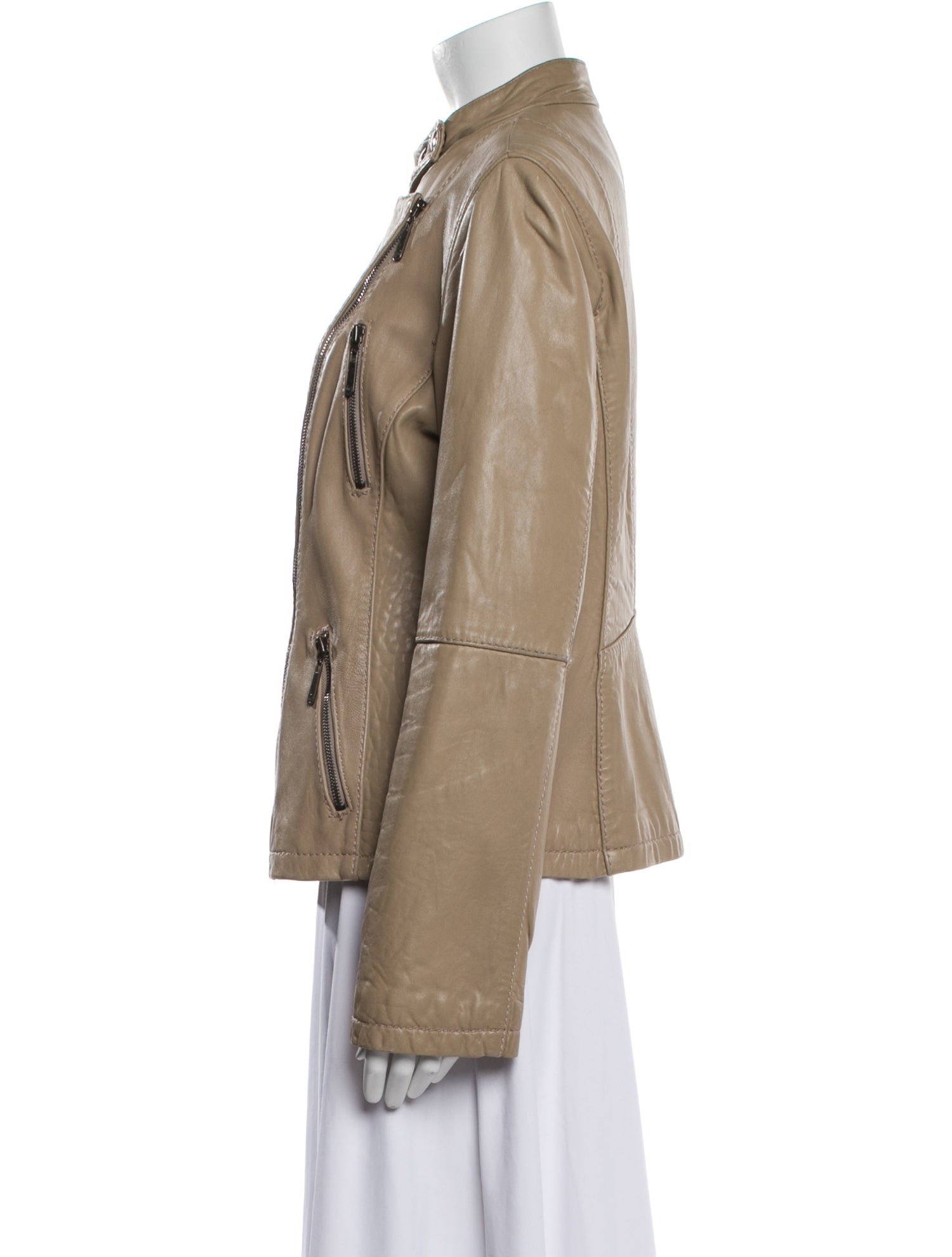 Michael Michael Kors Leather Biker Jacket