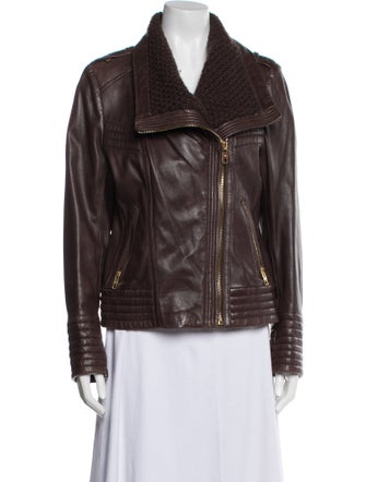 Michael Michael Kors Leather Biker Jacket