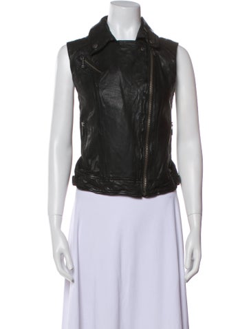 Michael Kors Jackets Leather Vest S