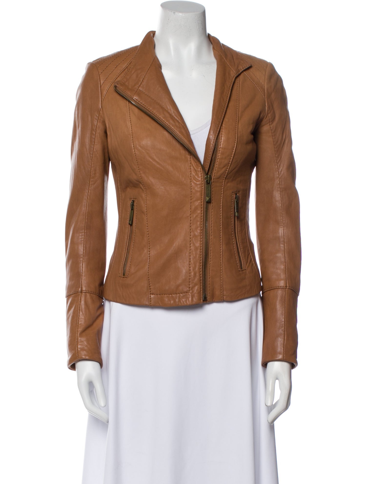 Michael Michael Kors Leather Biker Jacket