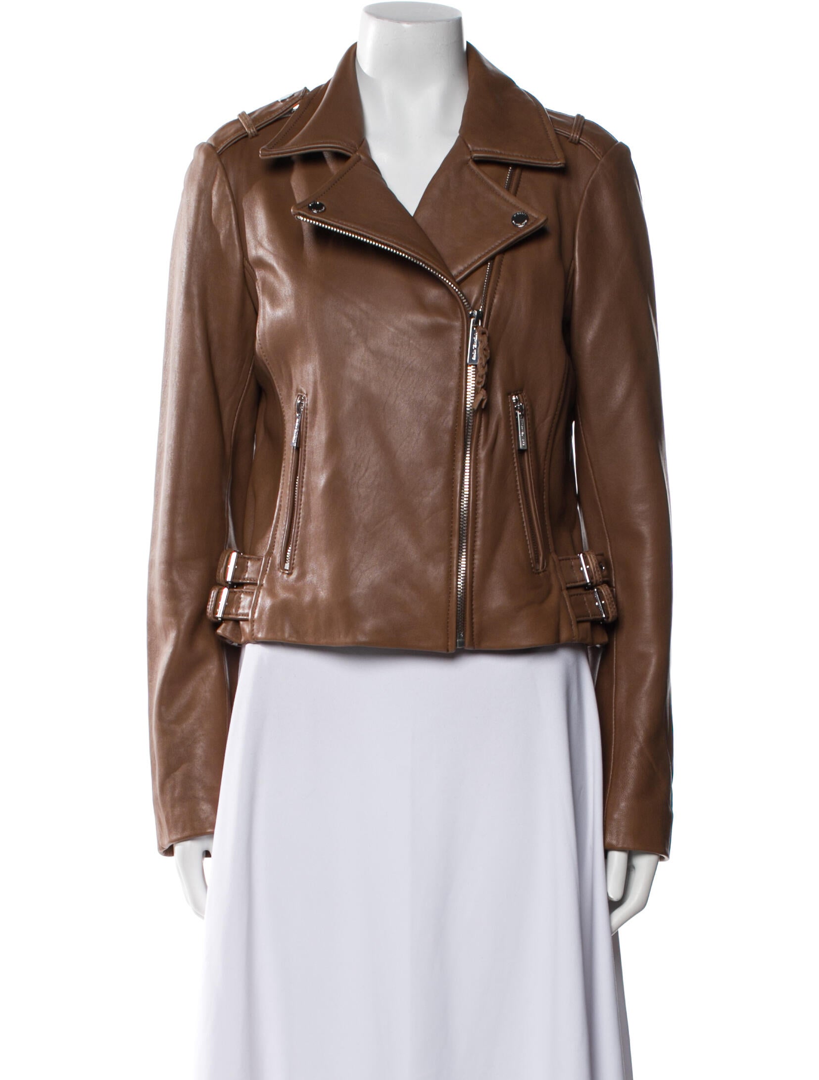 Michael Michael Kors Leather Biker Jacket