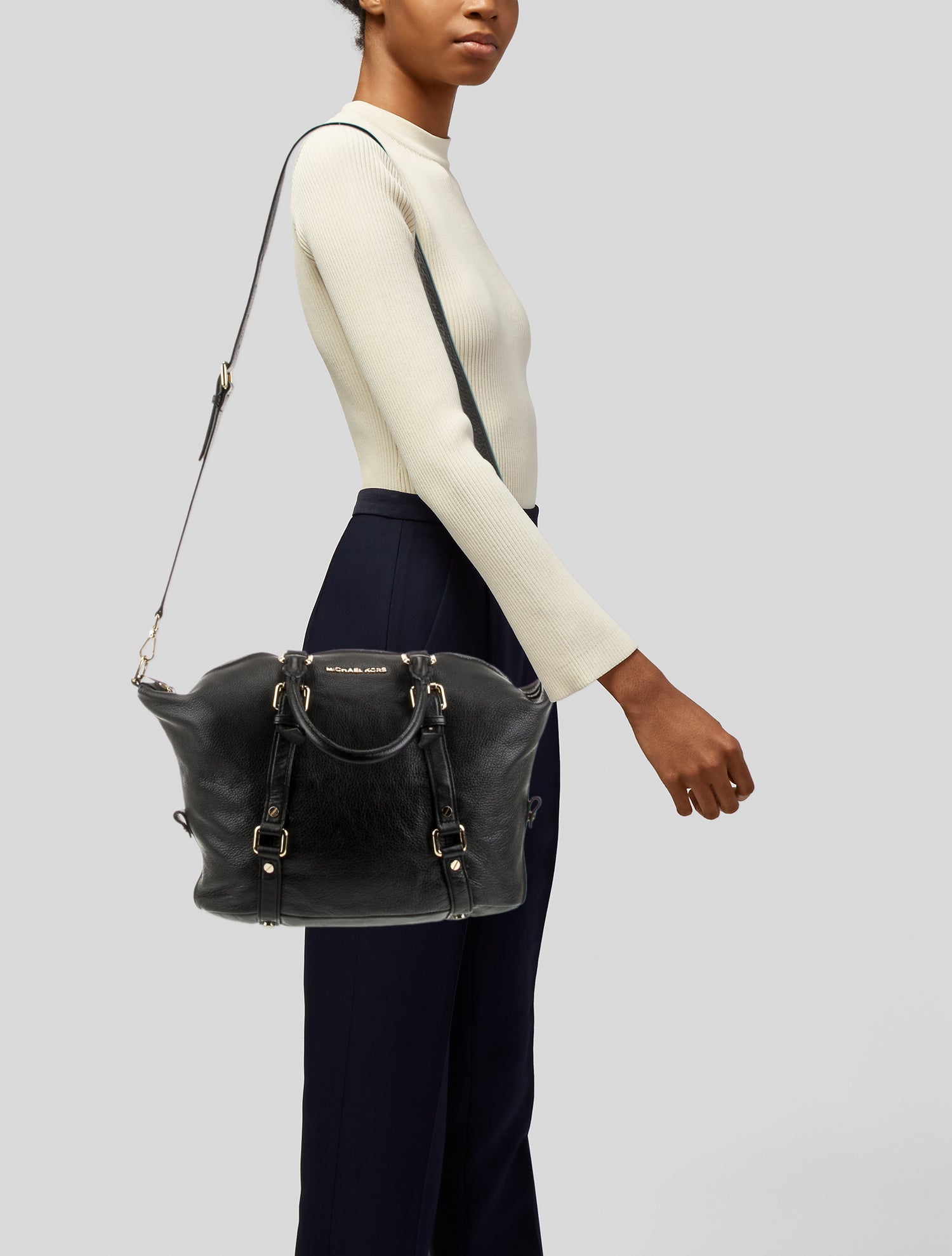 Michael Michael Kors Leather Top Handle Bag