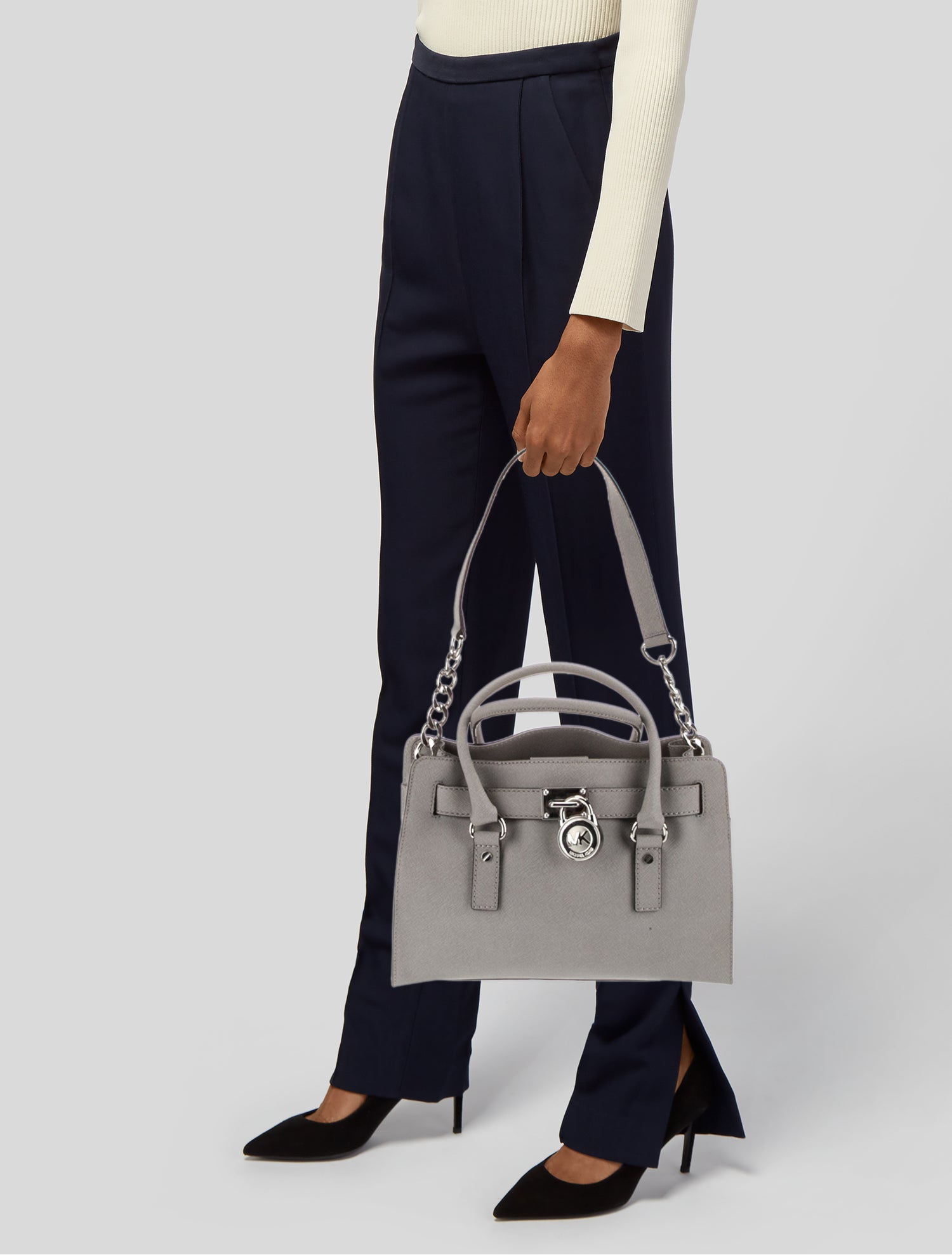 Michael Michael Kors Saffiano Leather Top Handle Bag