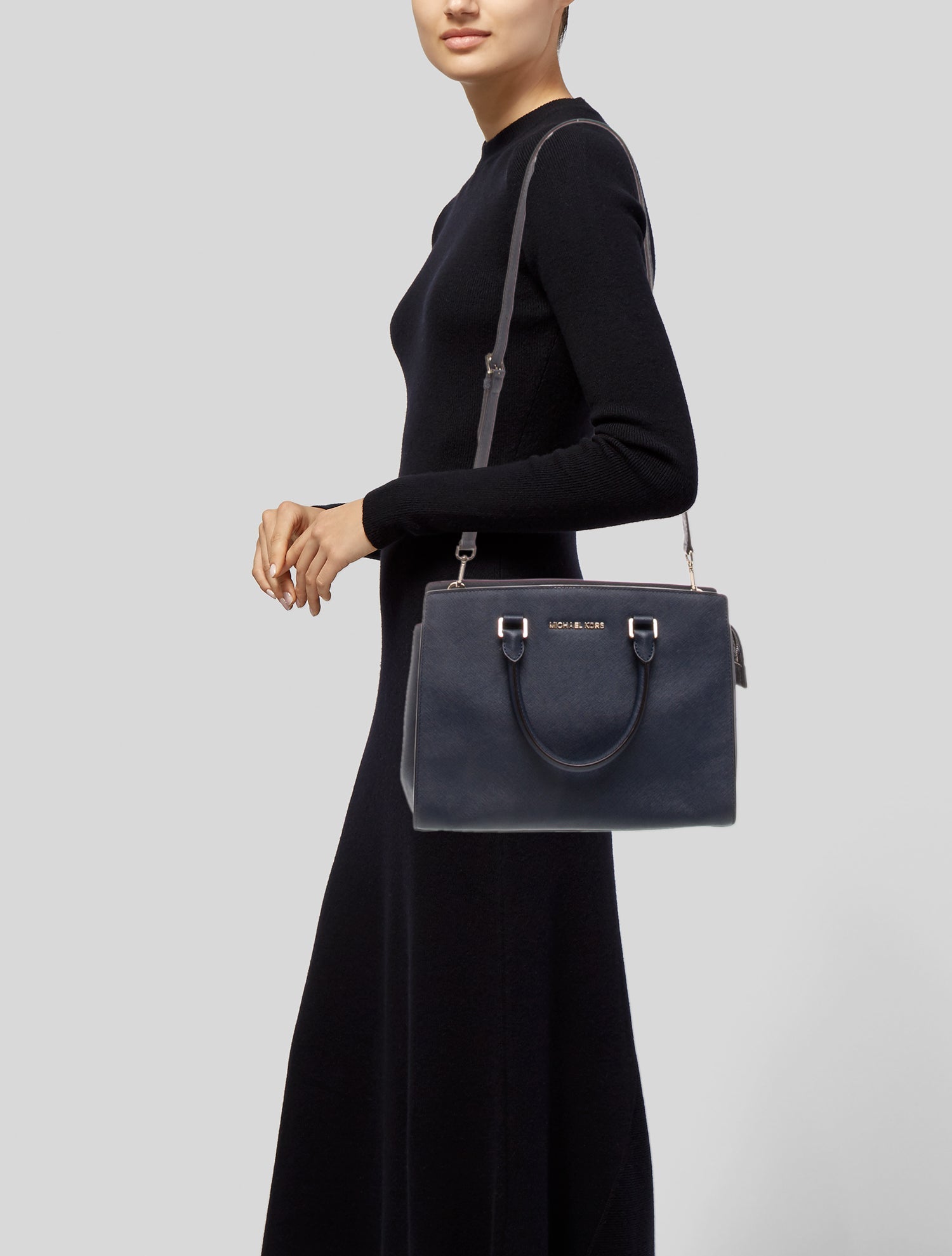 Michael Michael Kors Saffiano Leather Shoulder Bag