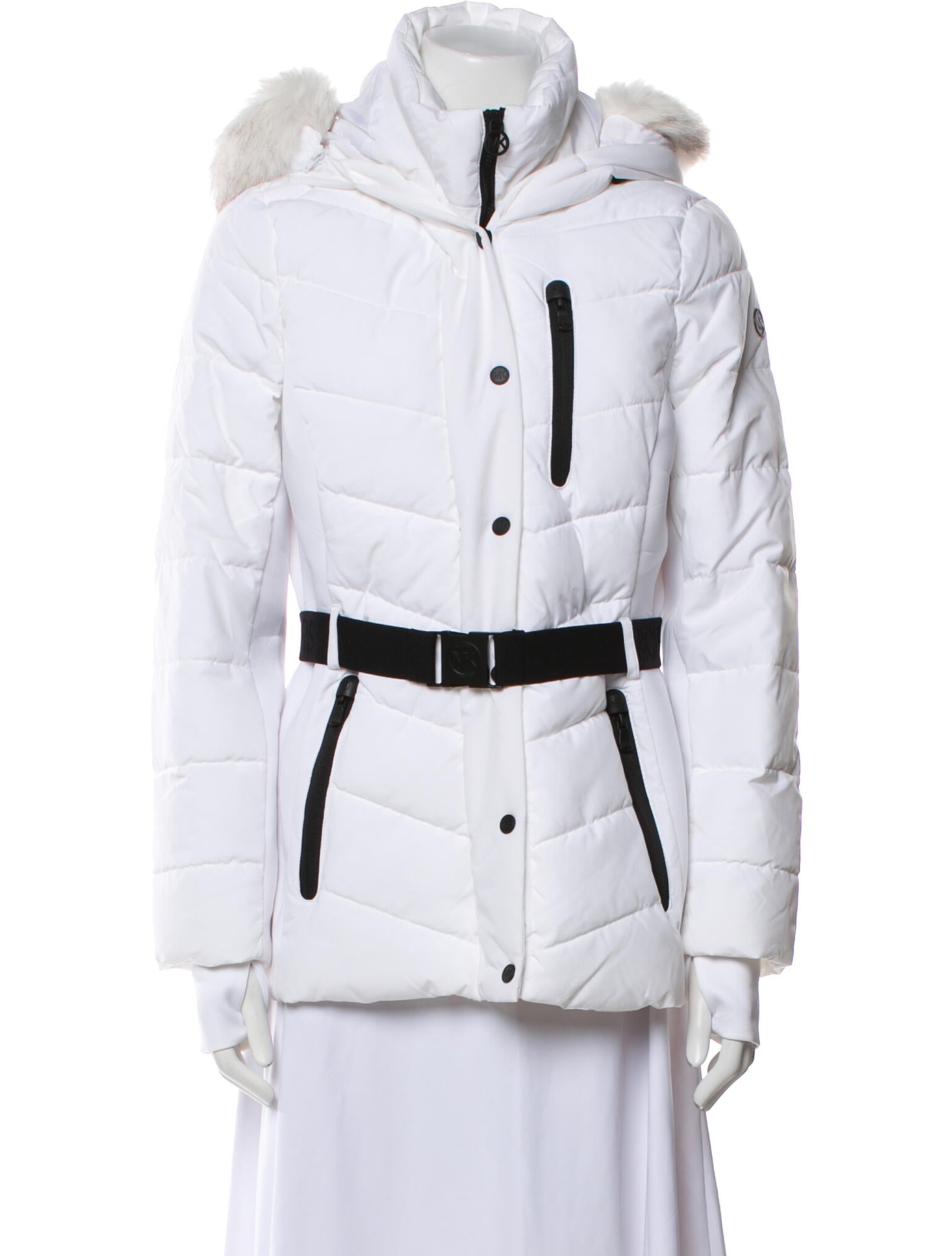 Michael Michael Kors Colorblock Pattern Coat