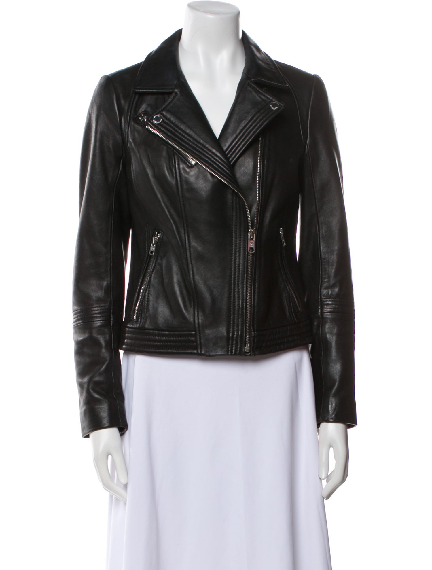 Michael Michael Kors Leather Biker Jacket