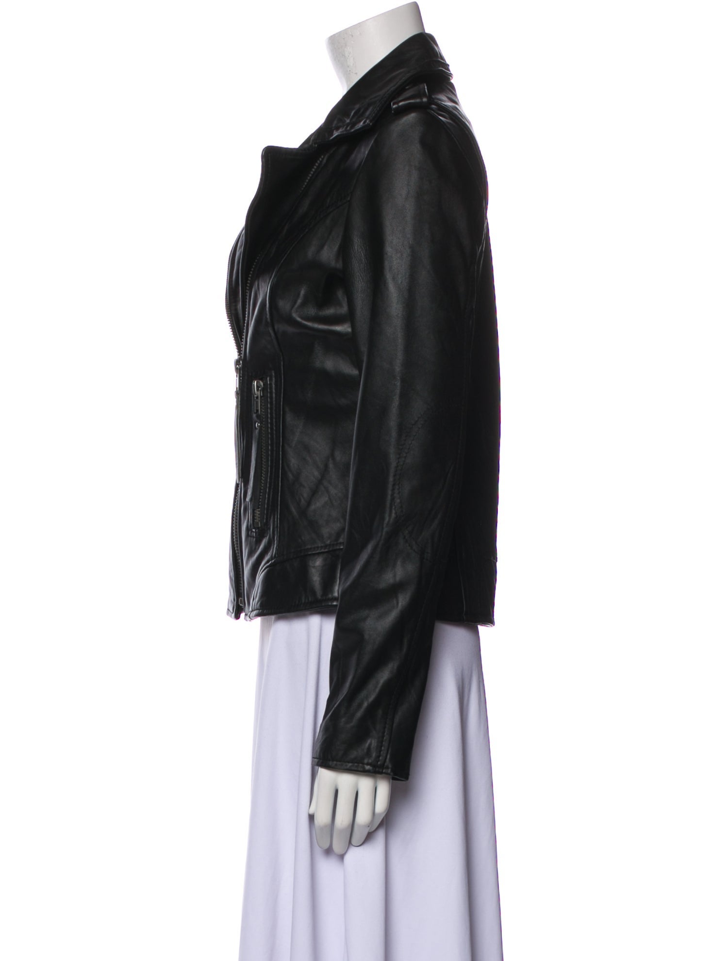 Michael Michael Kors Leather Biker Jacket