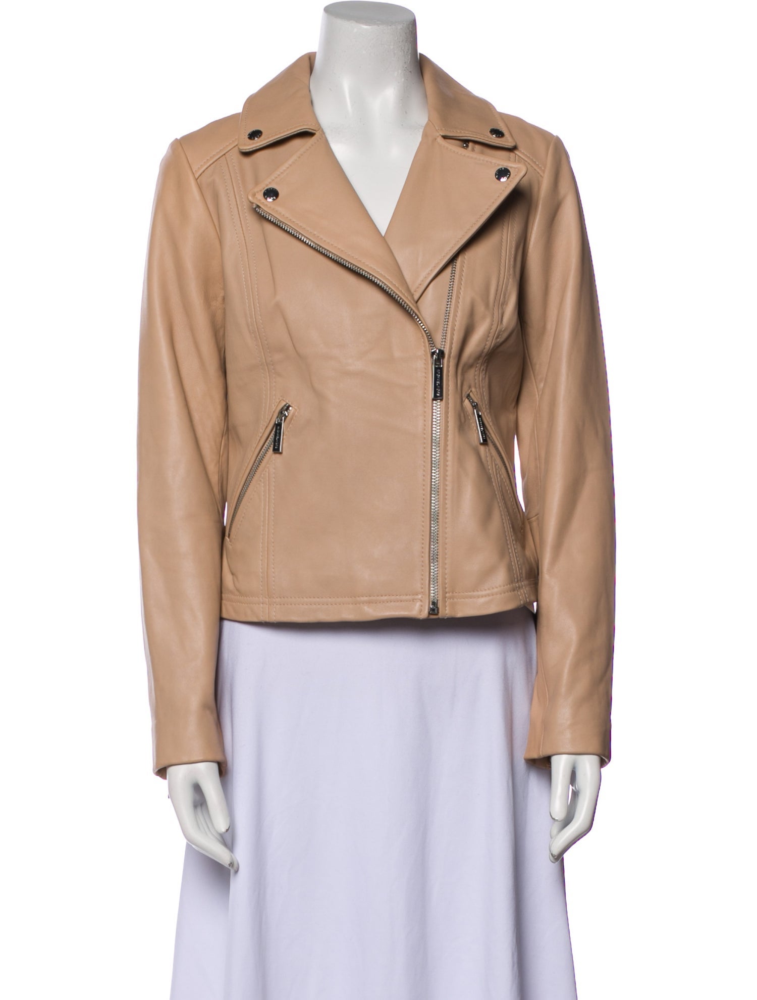 Michael Michael Kors Leather Biker Jacket