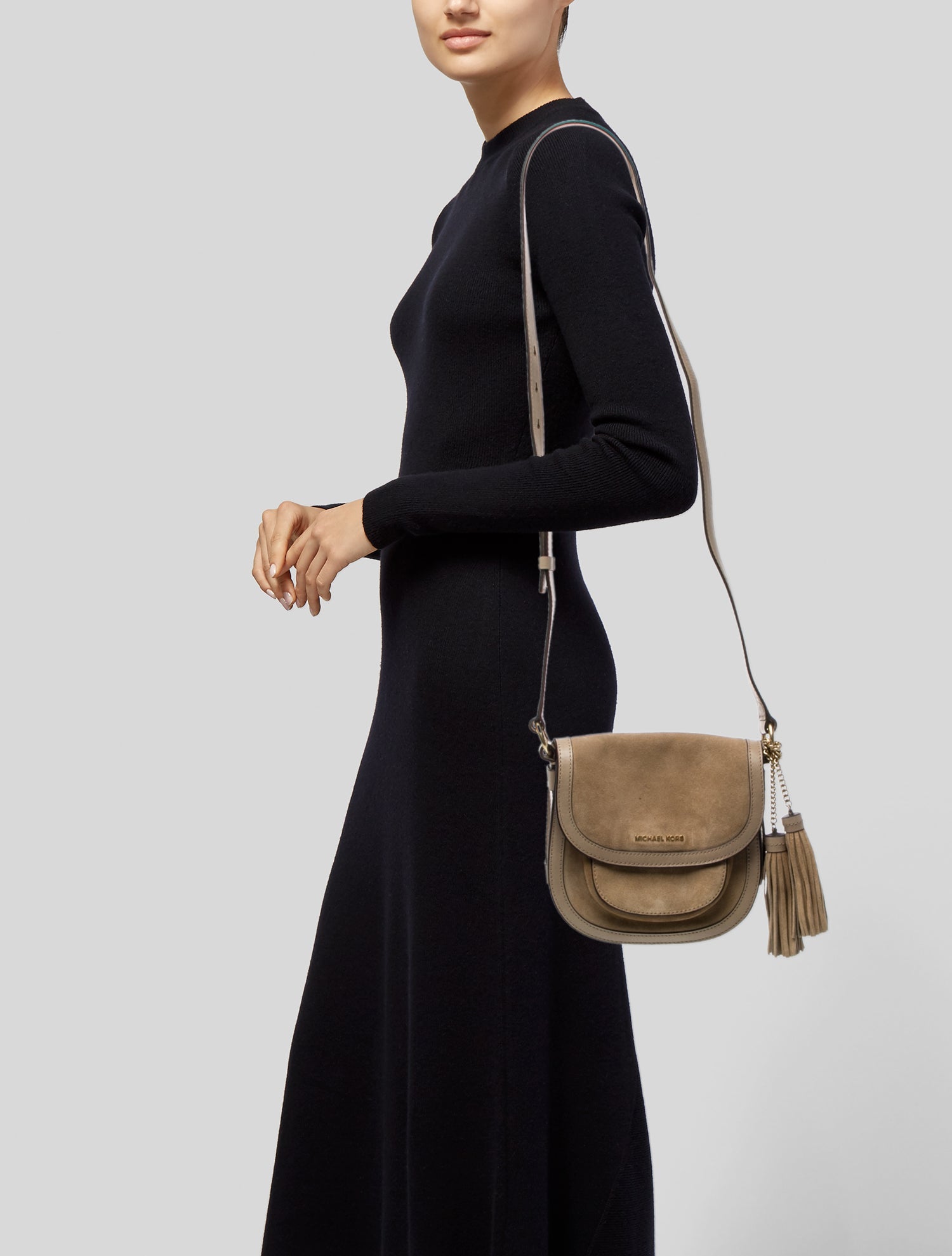 Michael Michael Kors Suede Crossbody Bag