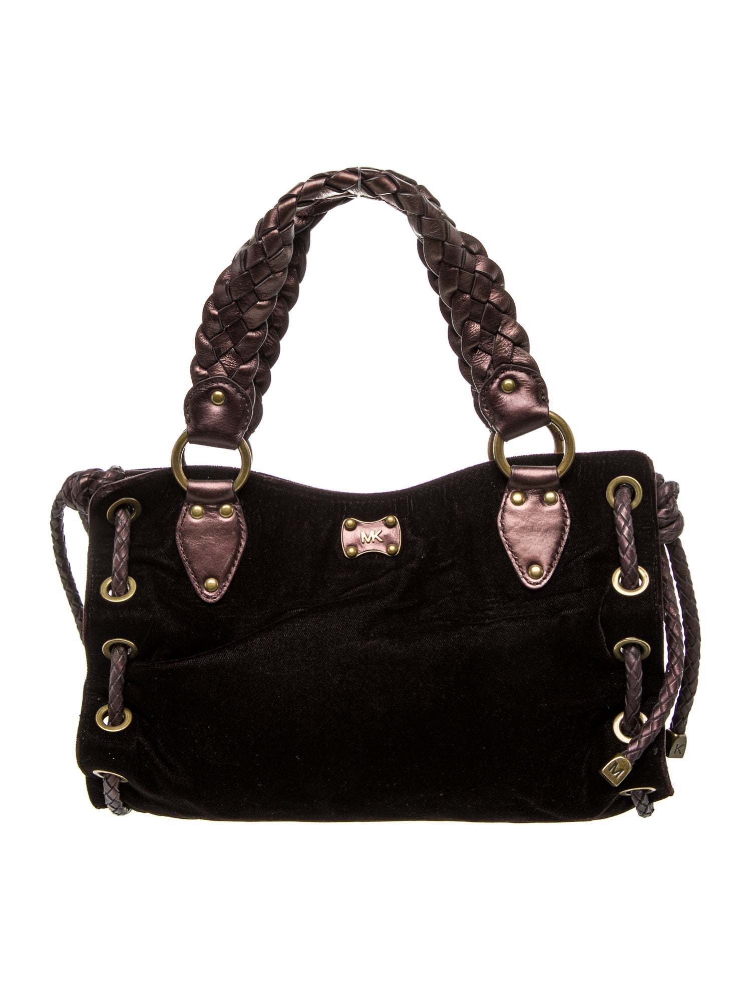 Michael Michael Kors Velvet Top Handle Bag