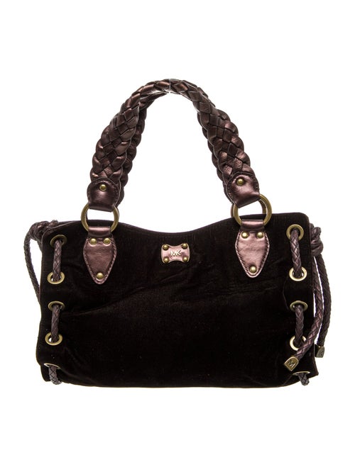 Michael Michael Kors Velvet Top Handle Bag