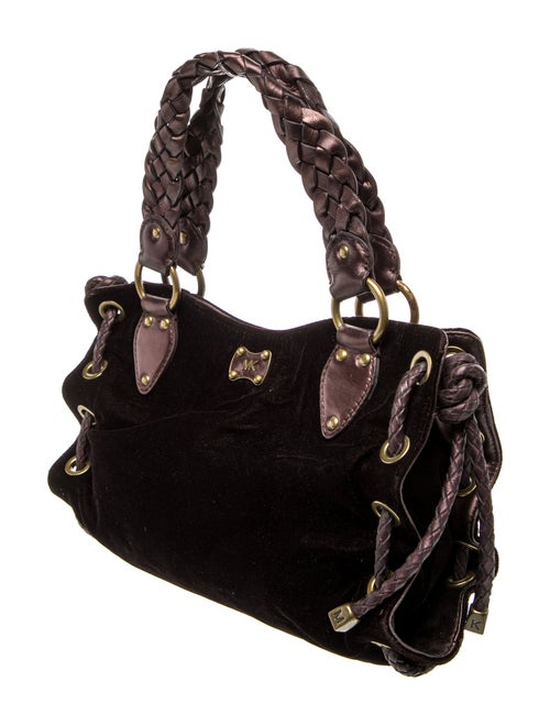 Michael Michael Kors Velvet Top Handle Bag