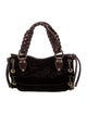 Michael Michael Kors Velvet Top Handle Bag