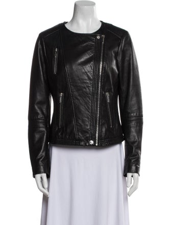 Michael Michael Kors Leather Biker Jacket