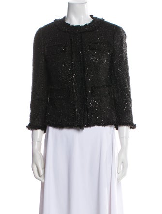 Michael Michael Kors Tweed Tweed Pattern Evening Jacket