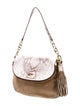 Michael Michael Kors Suede Top Handle Bag