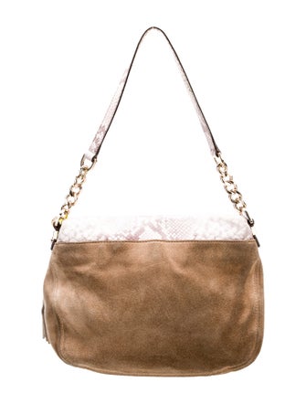 Michael Michael Kors Suede Top Handle Bag