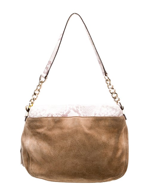 Michael Michael Kors Suede Top Handle Bag