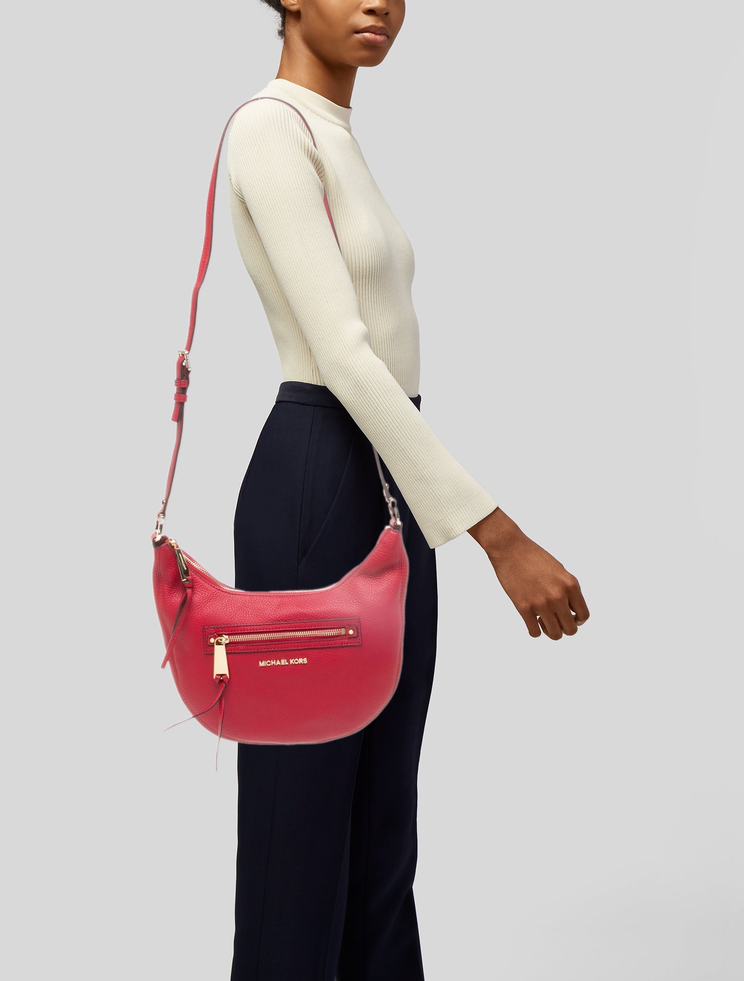 Michael Michael Kors Leather Crossbody Bag