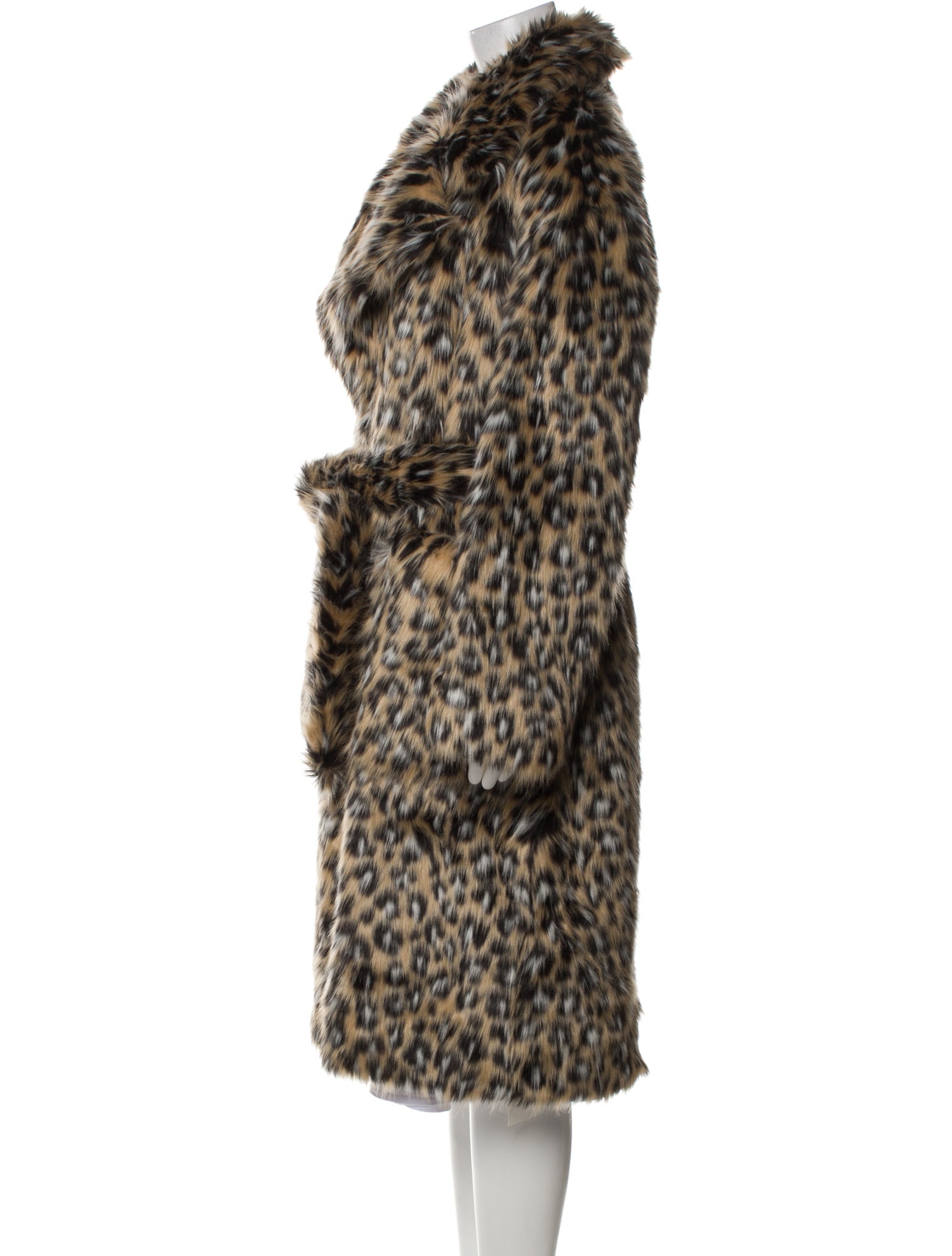 Michael Michael Kors Animal Print Faux Fur Coat