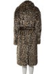 Michael Michael Kors Animal Print Faux Fur Coat