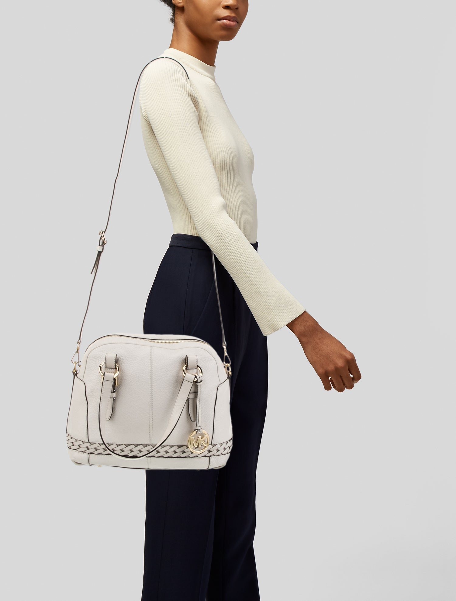 Michael Michael Kors Leather Top Handle Bag